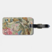 Alice Cheshire Cat Wonderland Tree Garden Gepäckanhänger (Rückseite horizontal)