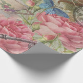 Alice Cheshire Cat Wonderland Tree Garden Geschenkpapier (Ecke)