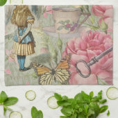 Alice Cheshire Cat Wonderland Tree Garden Geschirrtuch (Gefaltet)