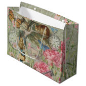 Alice Cheshire Cat Wonderland Tree Garden Große Geschenktüte (Vorderseite Schrägansicht)