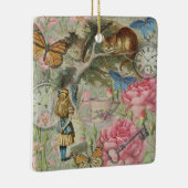 Alice Cheshire Cat Wonderland Tree Garden Keramikornament (Rechts)