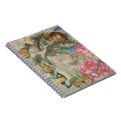 Alice Cheshire Cat Wonderland Tree Garden Notizblock (Rechte Seite)
