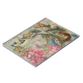 Alice Cheshire Cat Wonderland Tree Garden Notizblock (Linke Seite)