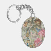 Alice Cheshire Cat Wonderland Tree Garden Schlüsselanhänger (Vorderseite links)