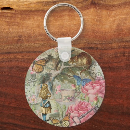Alice Cheshire Cat Wonderland Tree Garden Schlüsselanhänger (Vorderseite)