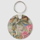 Alice Cheshire Cat Wonderland Tree Garden Schlüsselanhänger (Rückseite)