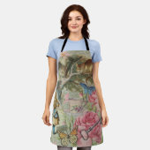 Alice Cheshire Cat Wonderland Tree Garden Schürze (Getragen)