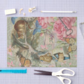 Alice Cheshire Cat Wonderland Tree Garden Seidenpapier (Handwerk)