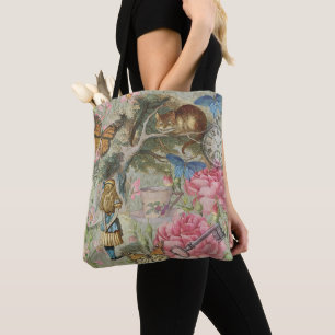Alice Cheshire Cat Wunderland Baum Garten Tasche