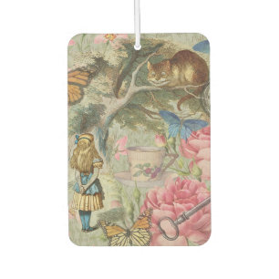 Alice Cheshire Cat Wunderland Baumgarten Autolufterfrischer