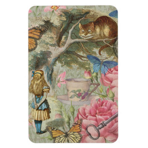 Alice Cheshire Cat Wunderland Baumgarten Magnet