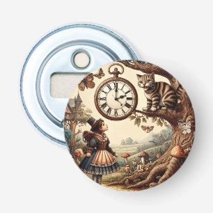 Alice & Cheshire Cat: Wunderliche Wunderland-Fanta Flaschenöffner