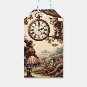 Alice & Cheshire Cat: Wunderliche Wunderland-Fanta Geschenkanhänger