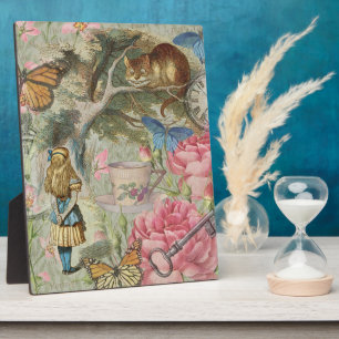 Alice Cheshire Katze Wonderland Baum Garten Fotoplatte