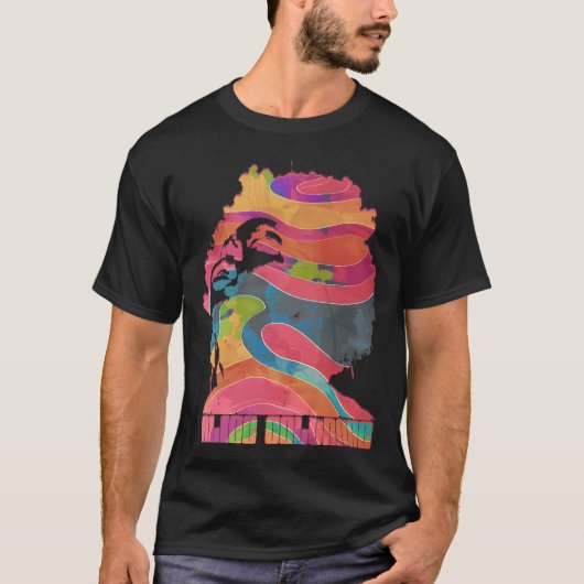 Alice Coltrane Psychedelic Graphic T-Shirt (Vorderseite)
