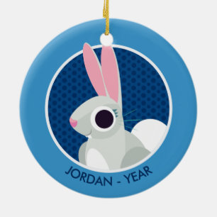 Alice das Kaninchen Keramikornament