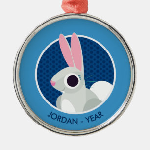 Alice das Kaninchen Ornament Aus Metall