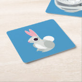 Alice das Kaninchen Rechteckiger Pappuntersetzer (angewinkelt)