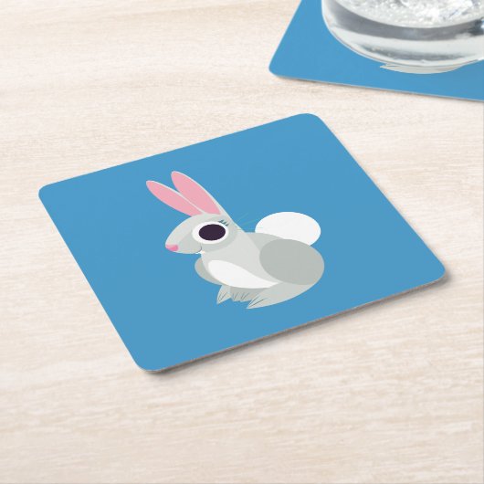 Alice das Kaninchen Rechteckiger Pappuntersetzer (angewinkelt)