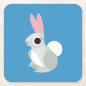 Alice das Kaninchen Rechteckiger Pappuntersetzer (Vorderseite)