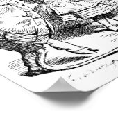 Alice, der Griffin und die Mock Turtle Dance Poster (Ecke)