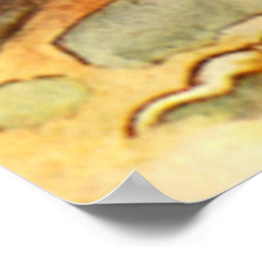 Alice, der Griffin und die Mock Turtle in Wunderla Poster (Ecke)