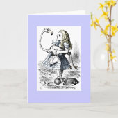 Alice, die das Krokett der Königin spielt Karte (Gelbe Blume)