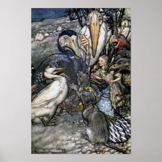 Alice, die das Rennen beurteilt Poster (Vorne)