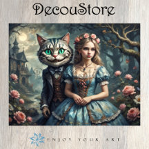 Alice & die decoupage des Cheshire-Katzes