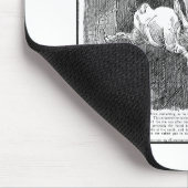 Alice, die unten der Kaninchenbau fällt Mousepad (Ecke)