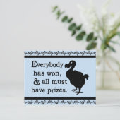 Alice Dodo Jeder hat gewonnen Postkarte (Stehend Vorderseite)