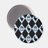 Alice Dodo und Thimble-Muster Magnet (Vorderseite/Rückseite)