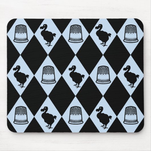 Alice Dodo und Thimble-Muster Mousepad (Vorne)