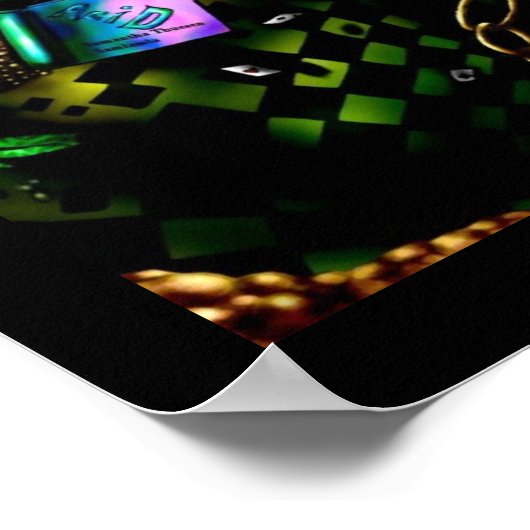 Alice Down the Kaninchenloch Poster (Ecke)