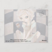 Alice Down the Rabbit Hole Wunderland Postkarte (Rückseite)