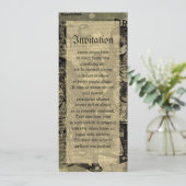 Alice Drink Me Collage Einladung (Stehend Vorderseite)