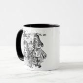 Alice Drink Me Collage Tasse (Vorderseite Links)