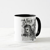 Alice Drink Me Collage Tasse (VorderseiteRechts)