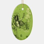 Alice Drinks Absinthe jetzt Keramikornament (Rechts)
