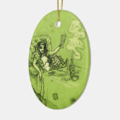 Alice Drinks Absinthe jetzt Keramikornament (Links)
