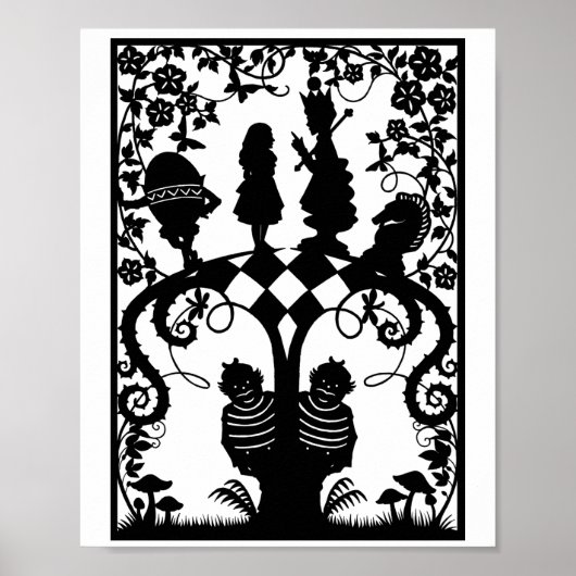 Alice durch das aussehende Glas Poster (Vorne)