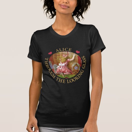 Alice durch das aussehende Glas T-Shirt (Vorderseite)