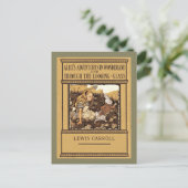 Alice durch das Blickglas Feiertagspostkarte (Stehend Vorderseite)