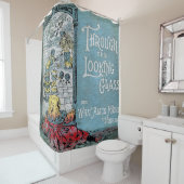 Alice durch den Spiegel Duschvorhang (Beispiel)