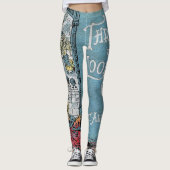 Alice durch den Spiegel Leggings (Vorderseite)