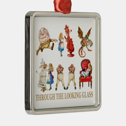 Alice durch den Spiegel Ornament Aus Metall (Rechts)