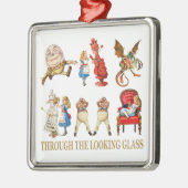 Alice durch den Spiegel Ornament Aus Metall (Links)