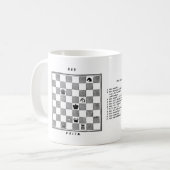 Alice durch die gläserne Schach-Tasse Kaffeetasse (Vorderseite Links)