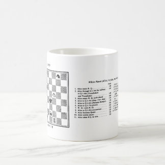 Alice durch die gläserne Schach-Tasse Kaffeetasse