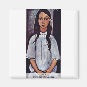 Alice durch Modigliani Amedeo Magnet